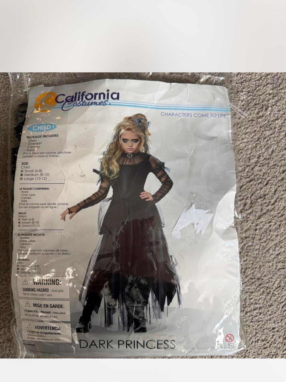 California Costumes Dark Princess Dress in Black